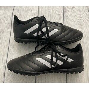 Black Adidas Boy Girl Soccer Turf Cleats Shoes, Size Youth 5